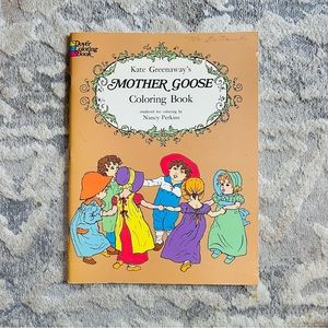 Kate Greenaway’s Mother Goose Coloring Book Rendered for Coloring Nancy Perkins